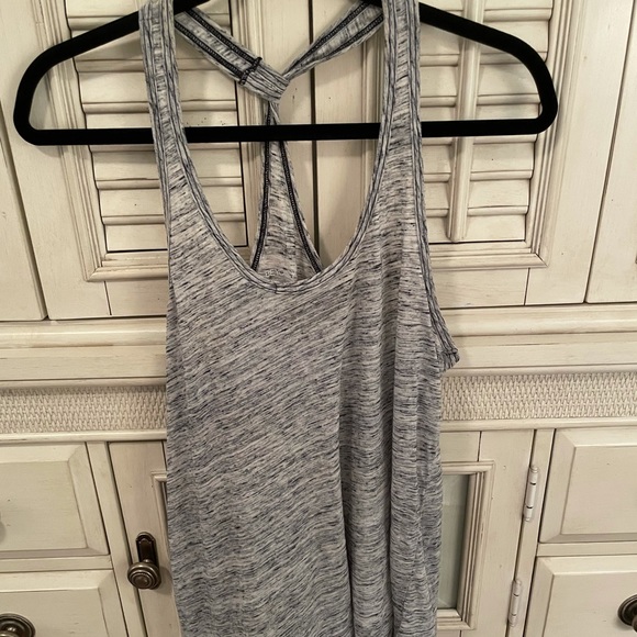 Beyond Yoga Knotted Tank, Light Gray, M - Picture 1 of 4